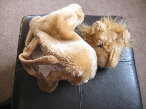 Ripped Lion in need of Stuffed Animal Mending